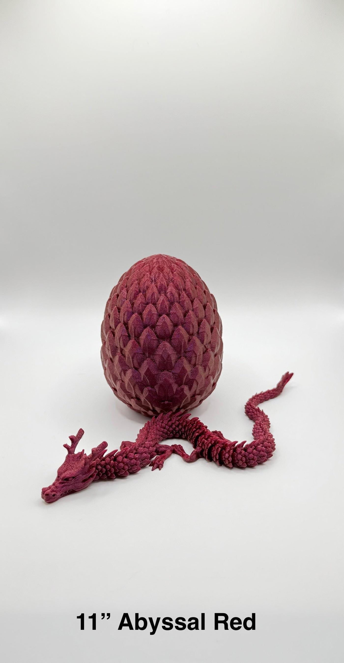 3D Printed Articulated Dragon with the "NEW" Egg: Fantasy Figurine, Collectible Toy Bookshelf and Desk Decor, Toddler Room Decor Easter Gift