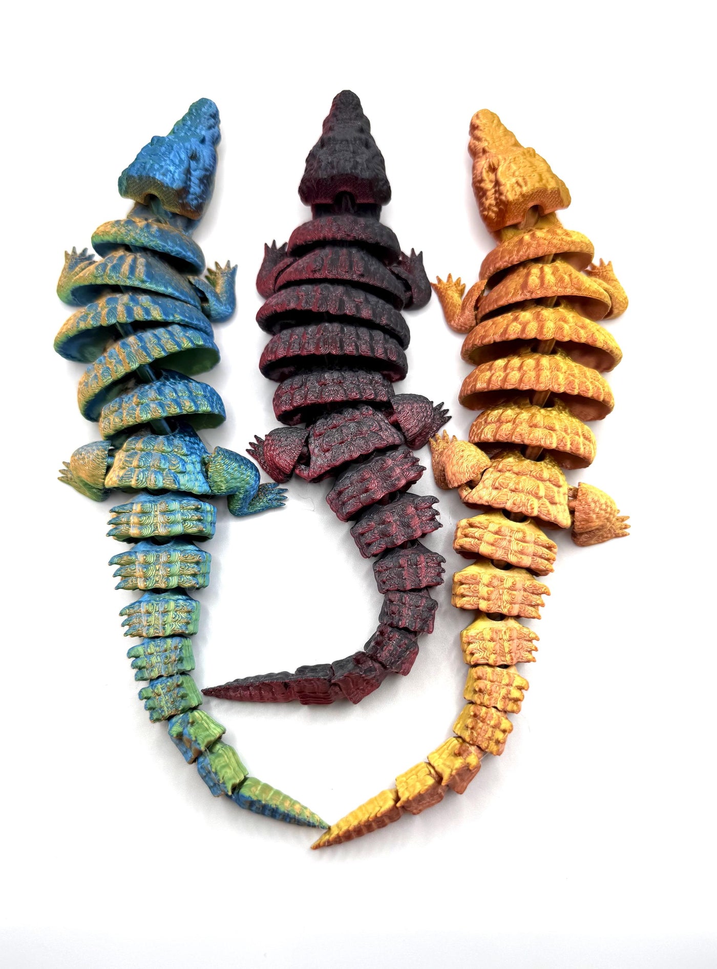 3D Printed Articulated Crocodile Sensory Fidget ToyFantasy Collectible Toddler Room Decor Birthday Gift, Bookshelf and Desk Decor