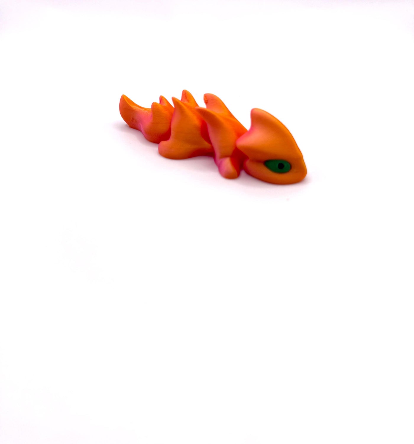 3D Printed Articulated Tiny Green Eye Dragon Fantasy Collectible Sensory Toy Gift, Bookshelf and Desk Decor Toddler Room Decor Birthday gift