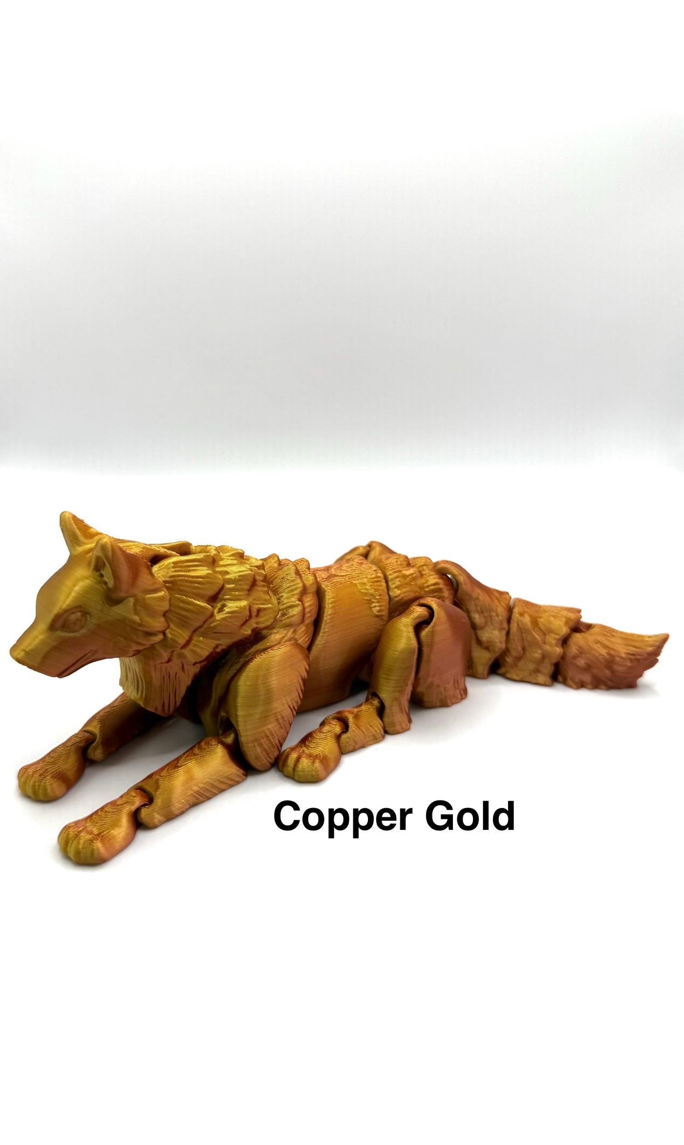 3D Printed Articulated Wolf Sensory Fidget ToyFantasy Collectible Toddler Room Decor Birthday Gift, Bookshelf and Desk Decor