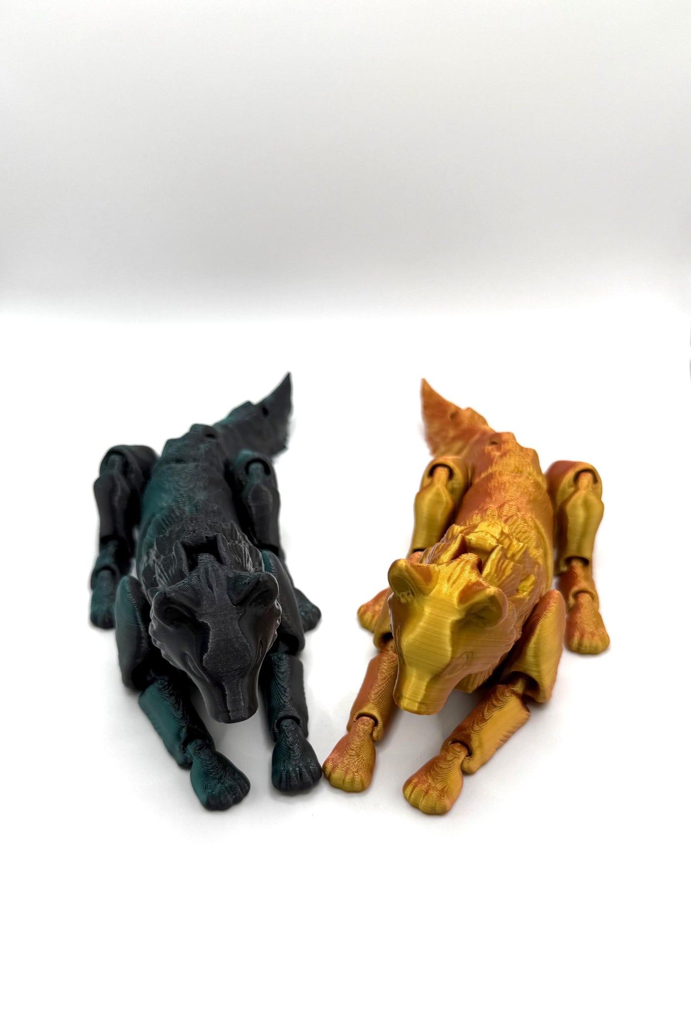 3D Printed Articulated Wolf Sensory Fidget ToyFantasy Collectible Toddler Room Decor Birthday Gift, Bookshelf and Desk Decor