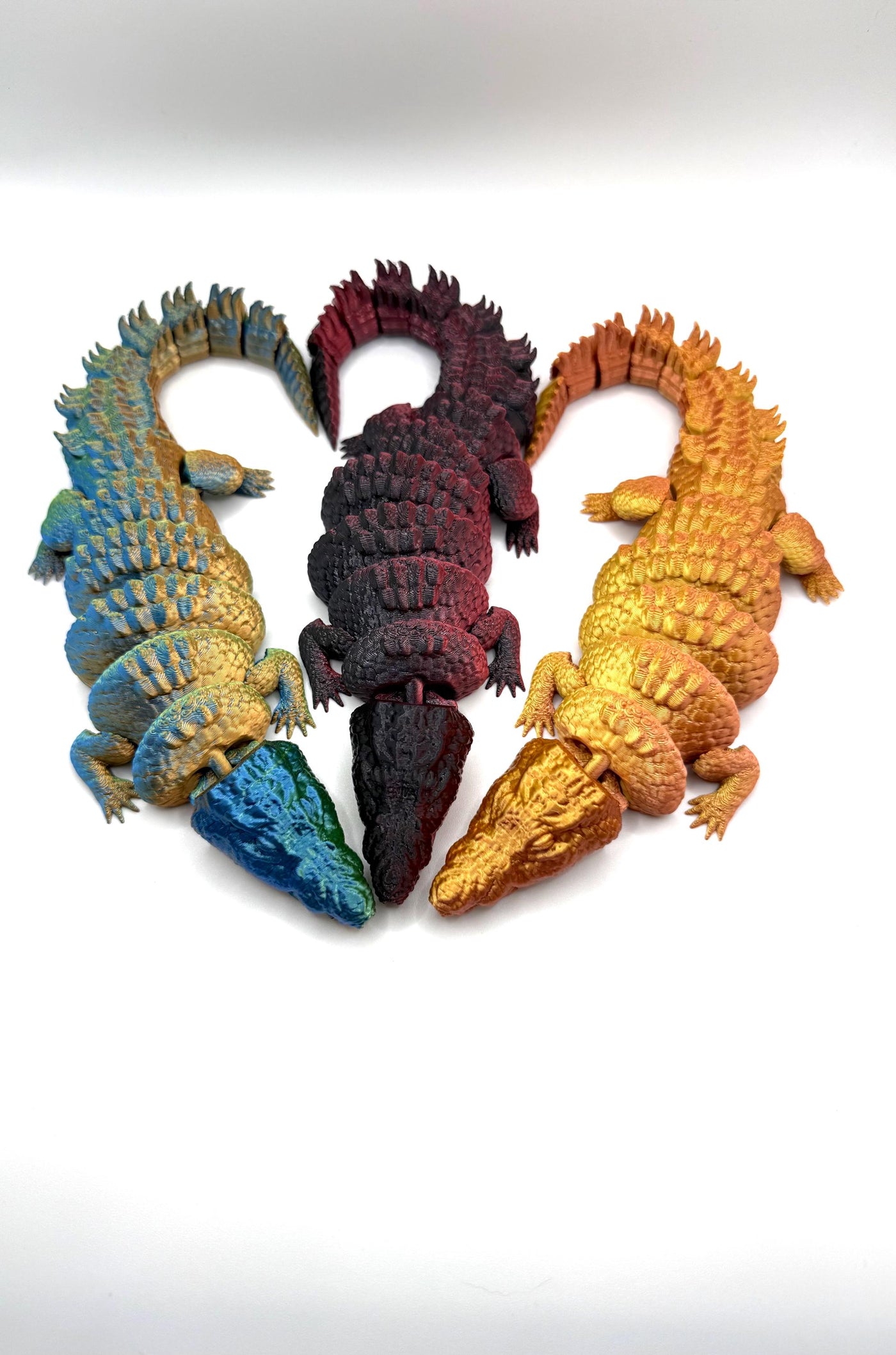 3D Printed Articulated Crocodile Sensory Fidget ToyFantasy Collectible Toddler Room Decor Birthday Gift, Bookshelf and Desk Decor