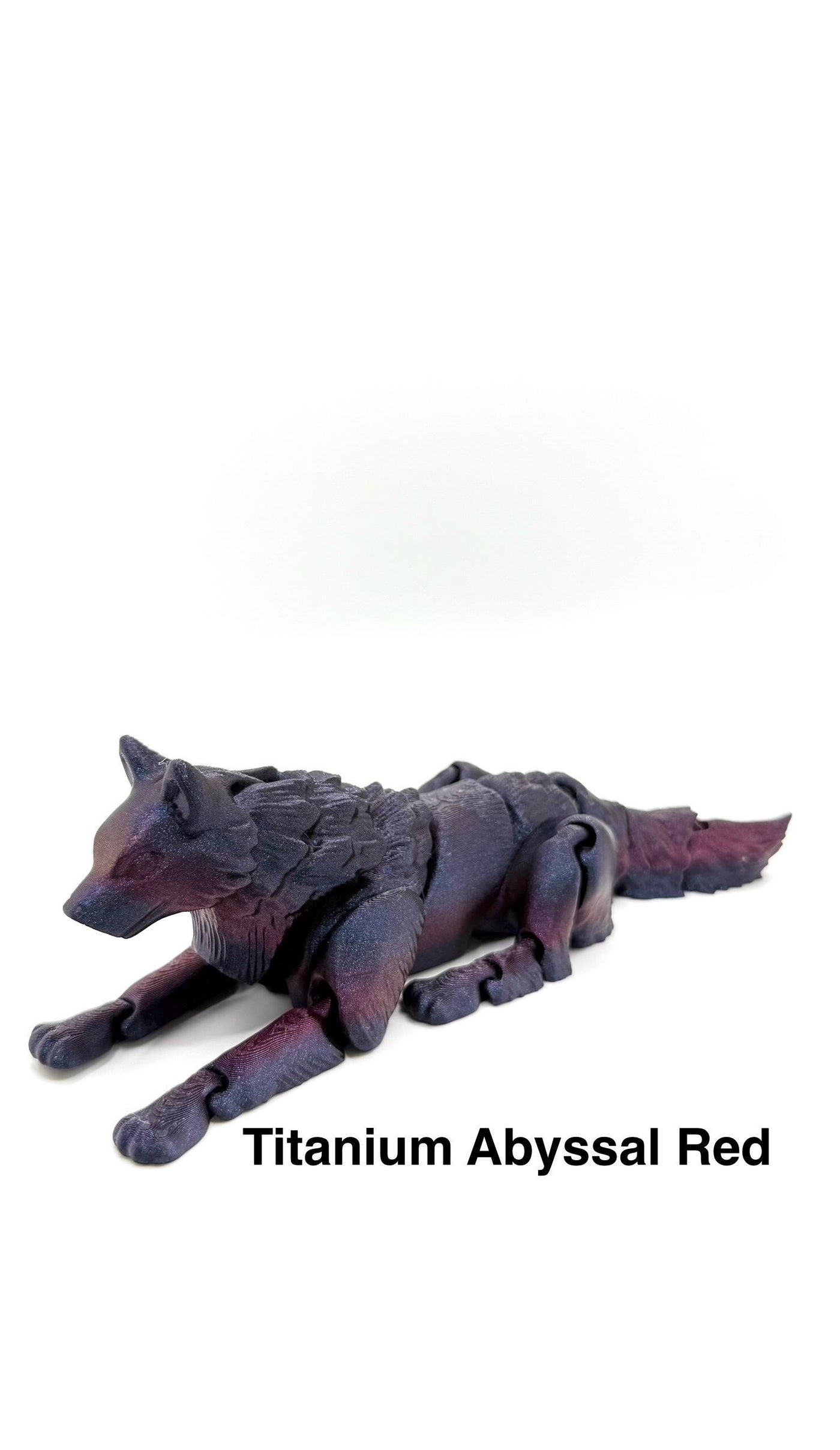 3D Printed Articulated Wolf Sensory Fidget ToyFantasy Collectible Toddler Room Decor Birthday Gift, Bookshelf and Desk Decor