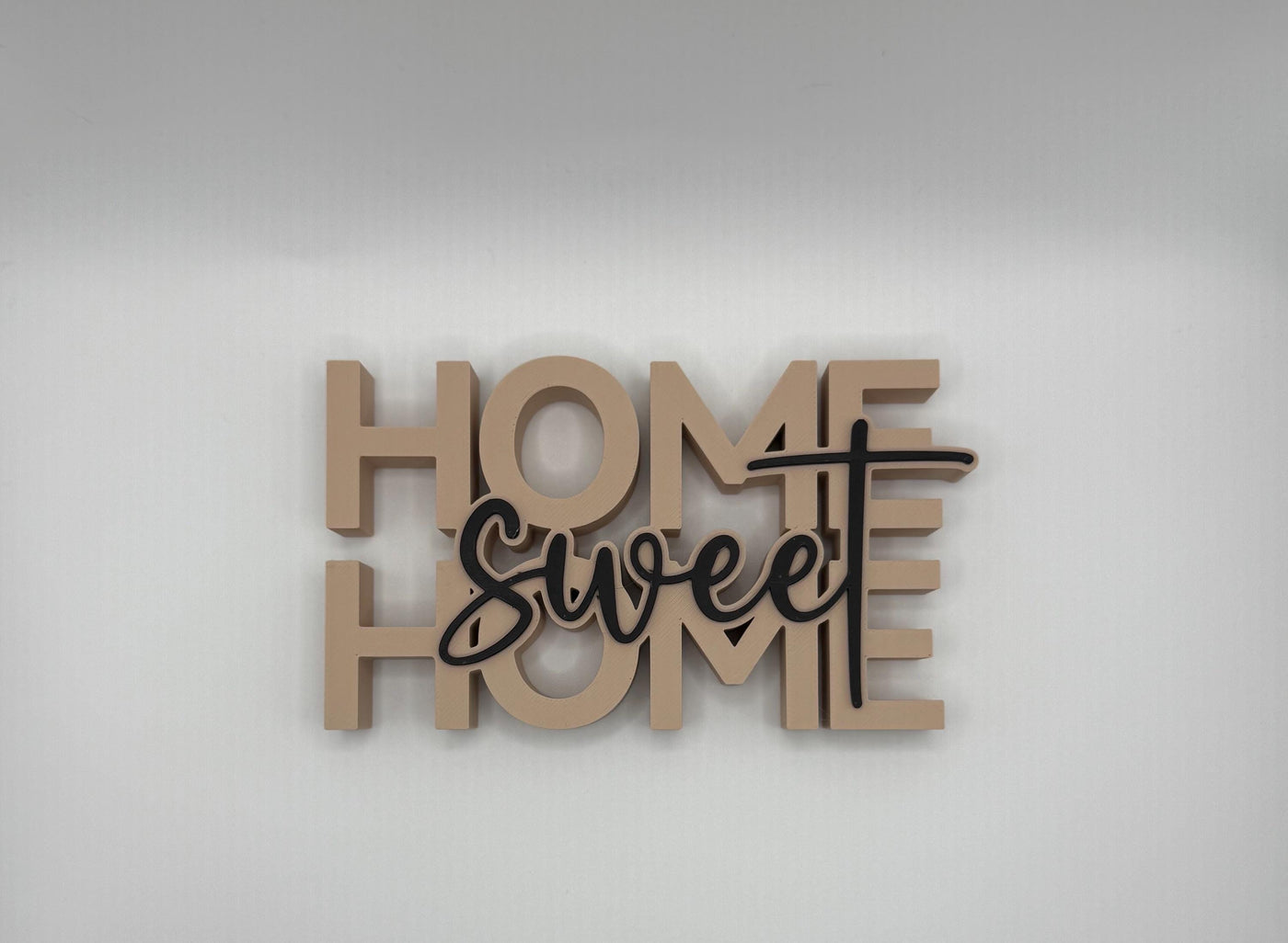 3D Printed “Home Sweet Home” Sign – Standing Lettering Décor Modern Tabletop bookshelf decor Housewarming Gift Decor Sign Home Decoration