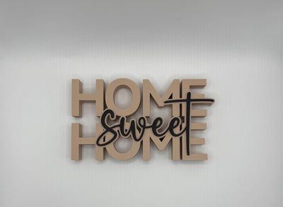 3D Printed “Home Sweet Home” Sign – Standing Lettering Décor Modern Tabletop bookshelf decor Housewarming Gift Decor Sign Home Decoration