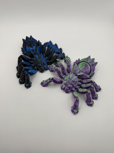 3D Printed Fidget Spider, Articulated Spider Figurine Spider Toy Handmade Children's Toys Bookshelf Decor Halloween Decor Toddler Room Decor