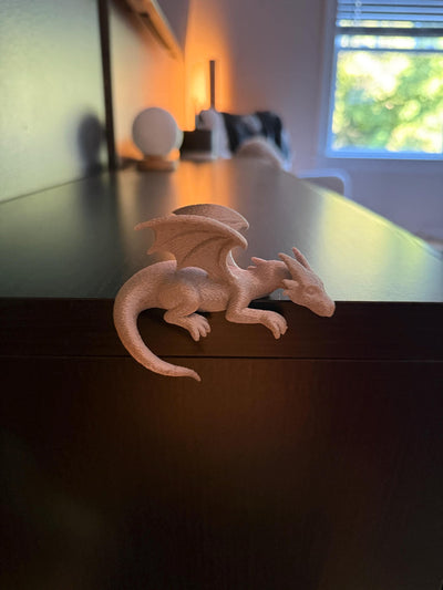 3D Printed Sleeping Bookshelf Dragon Fourth Wing Empyrean Series Inspired Book Nook Decor Bookish Gift Cute Dragon Figurine for Readers