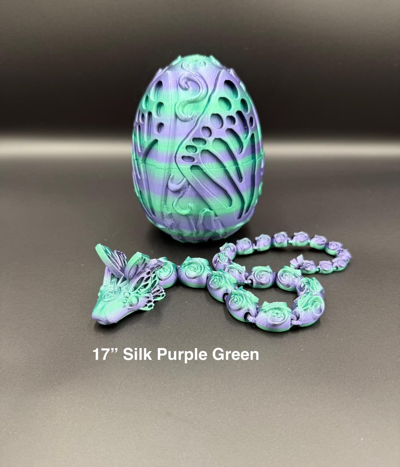 3D Printed Articulated Butterfly Dragon & Egg Fantasy Decor Fantasy Collectible Desk Toy, Toddler Room Bookshelf Decor, Birthday Gift