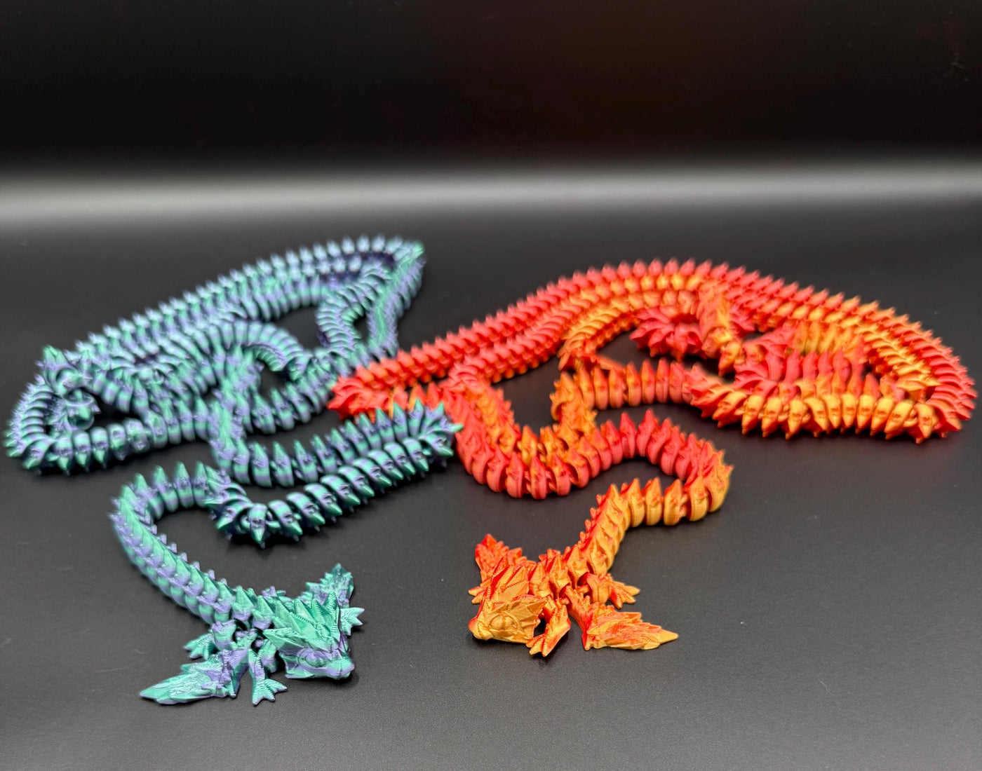 5'3 3D Printed Crystal Dragon, Articulated Dragon Figurine, Toddler Room Decor, Dragon Toy Handmade Children's Toys, Bookshelf Decor, XXL