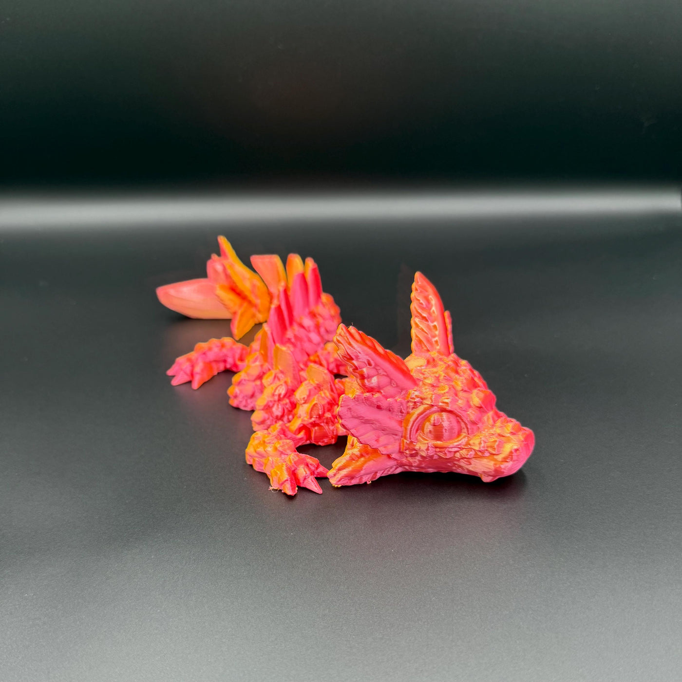 3D Printed Fantasy Axolotl Dragon: Articulated Figurine for Collectors, Kids & Home Decor, Bookshelf Decor, Toddler Room Decor Sensory Toy
