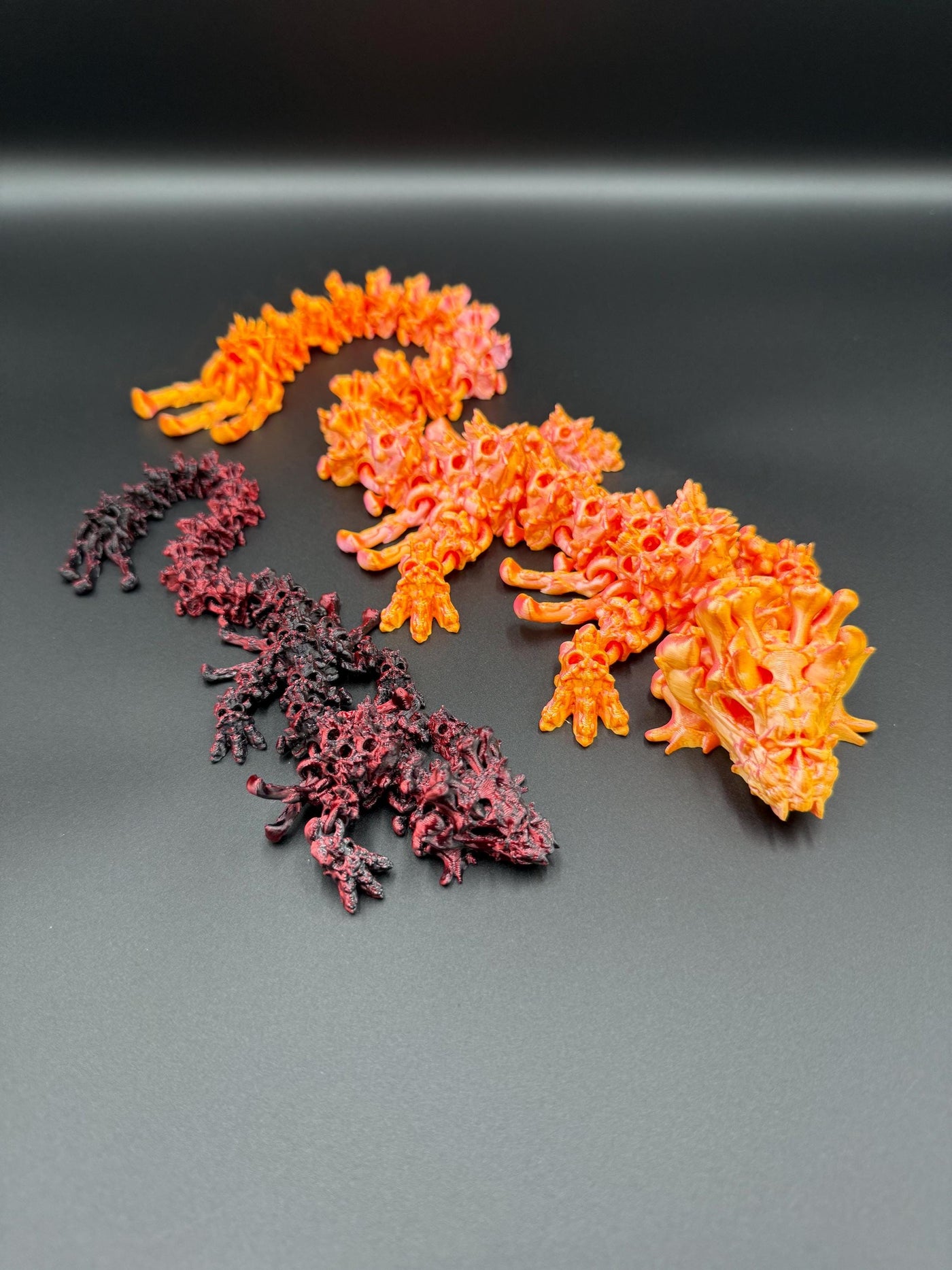 3D Printed Articulated Baby Hollow Dragon Figurine - Fantasy Toy, Collector's Decor, Desk, Sensory Toy, Birthday Gift