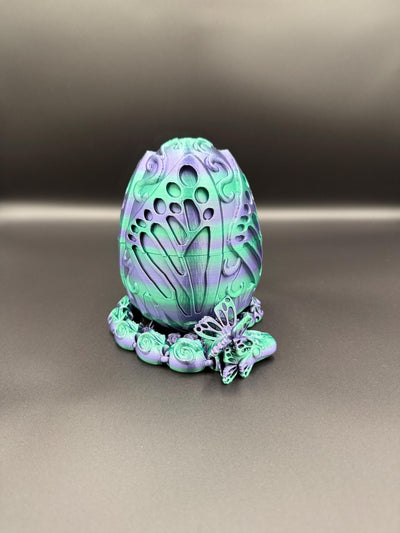 3D Printed Articulated Butterfly Dragon & Egg Fantasy Decor Fantasy Collectible Desk Toy, Toddler Room Bookshelf Decor, Birthday Gift