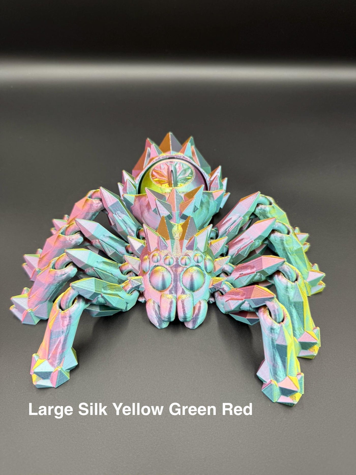 3D Printed Articulated Spider Fidget – Flexible Poseable Spider Toy, Creepy Crawly Figurine, Halloween Desk Décor & Stress Relief Gift