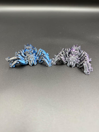3D Printed Articulated Spider Fidget – Flexible Poseable Spider Toy, Creepy Crawly Figurine, Halloween Desk Décor & Stress Relief Gift
