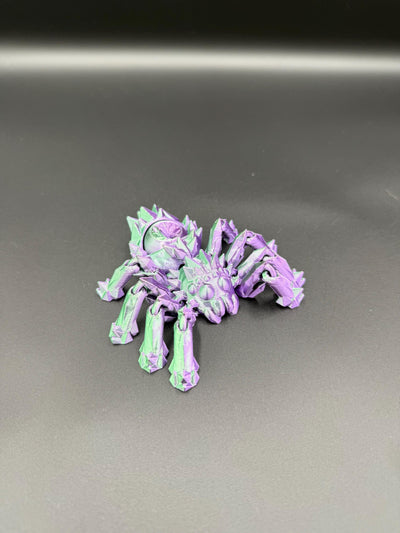 3D Printed Articulated Spider Fidget – Flexible Poseable Spider Toy, Creepy Crawly Figurine, Halloween Desk Décor & Stress Relief Gift