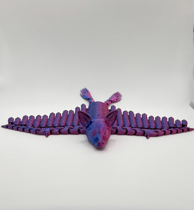 3D Printed Articulated Flexi Bat Poseable Fidget Toy, Flexible Bat Figurine, Spooky Halloween Decoration, Gothic Home Décor Bookshelf decor