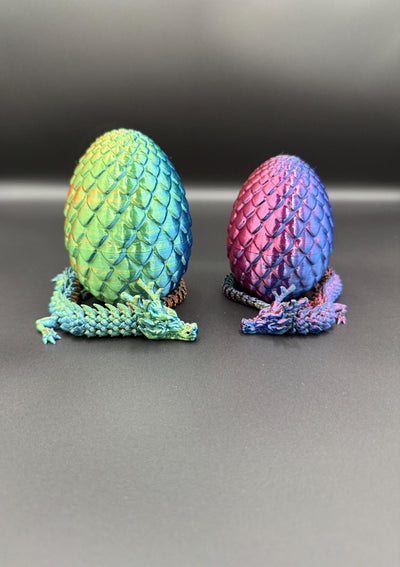 3D Printed Chinese Dragon, Dragon Egg, Articulated Dragon Figurine, Toddler Room Decor, Dragon Toy Handmade Children Toys, Bookshelf Decor