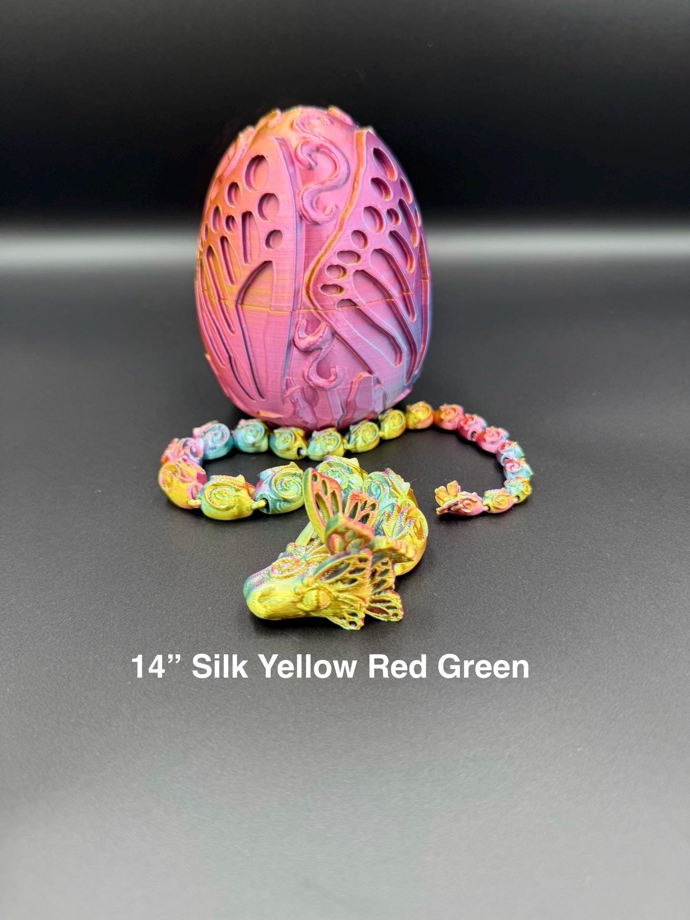 3D Printed Articulated Butterfly Dragon & Egg Fantasy Decor Fantasy Collectible Desk Toy, Toddler Room Bookshelf Decor, Birthday Gift