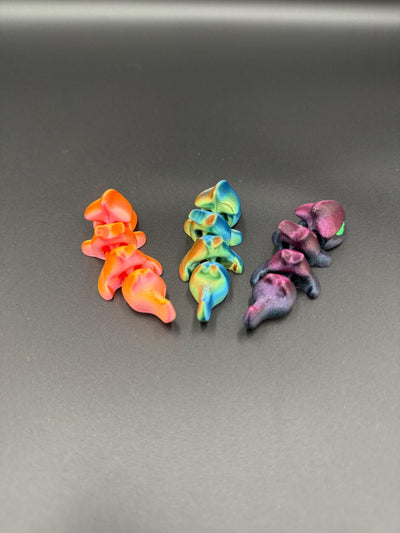 3D Printed Articulated Green Eye Dragon Flexible Fantasy Figurine Dragon Fidget Toy Mythical Creature Collectible Gift for Dragon Love
