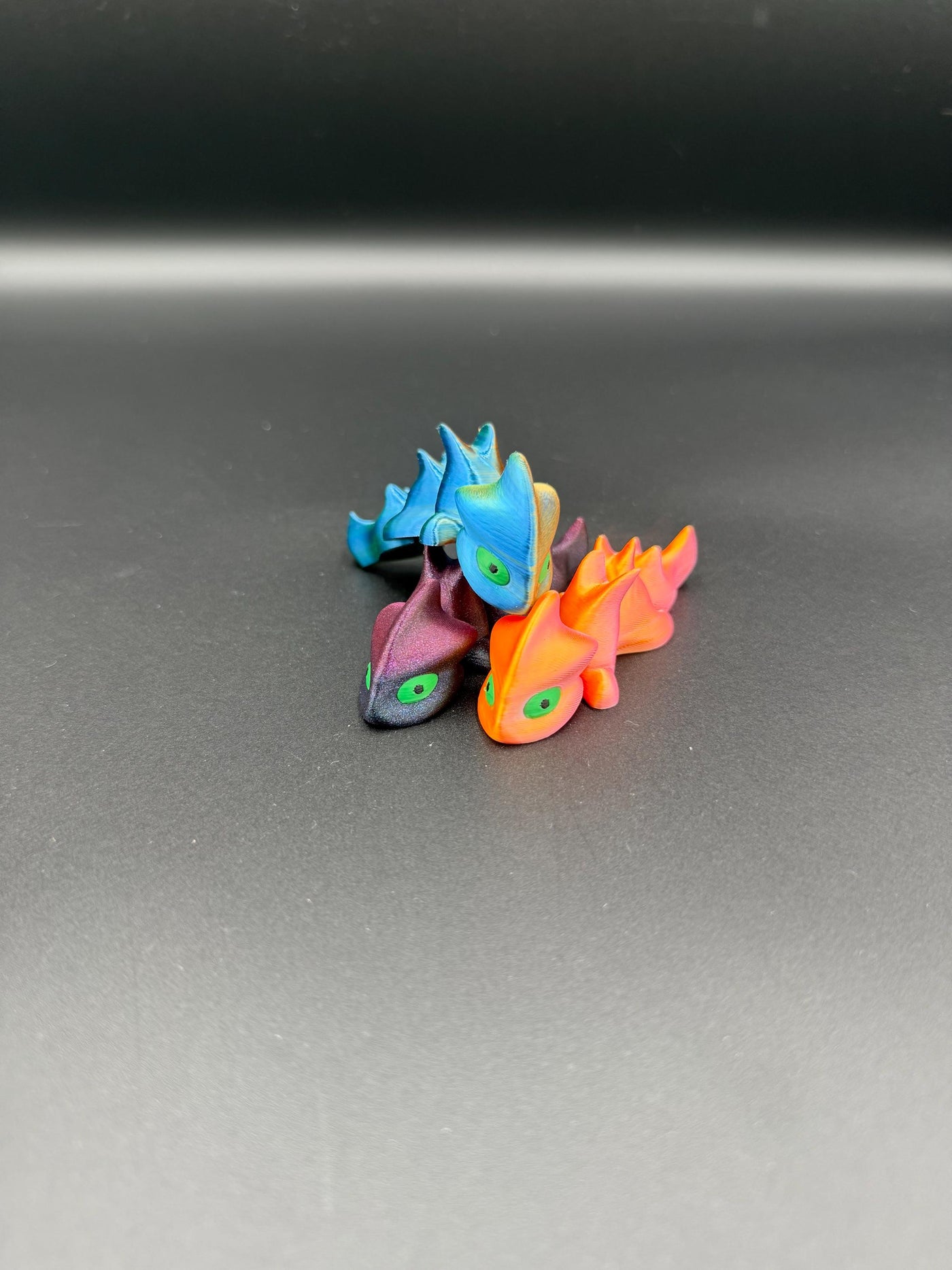 3D Printed Articulated Green Eye Dragon Flexible Fantasy Figurine Dragon Fidget Toy Mythical Creature Collectible Gift for Dragon Love