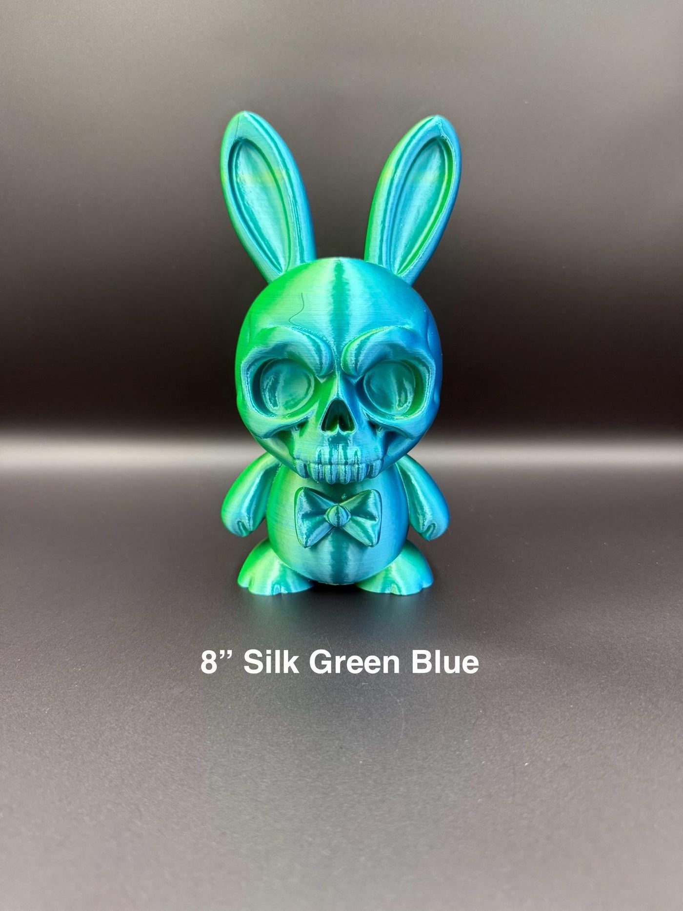 3D Printed Skull Bunny Figurine – Gothic Bunny Statue, Creepy Cute Desk Decor, Spooky Halloween Collectible, Unique Gift for Rabbit Lovers