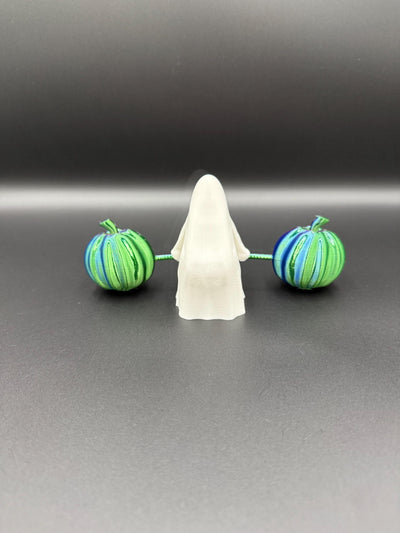 3D Printed Deadlift Ghost Figurine Funny Gym Ghost Statue, Halloween Desk Decor, Spooky Weightlifting Collectible, Unique Fitness Gift