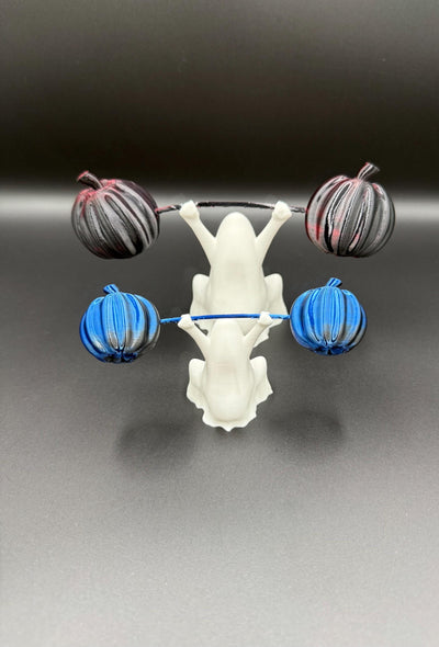 3D Printed Snatch Ghost Figurine – Funny Weightlifting Ghost Statue, Halloween Desk Decor, Spooky Gym Collectible, Unique Fitness Gift Idea