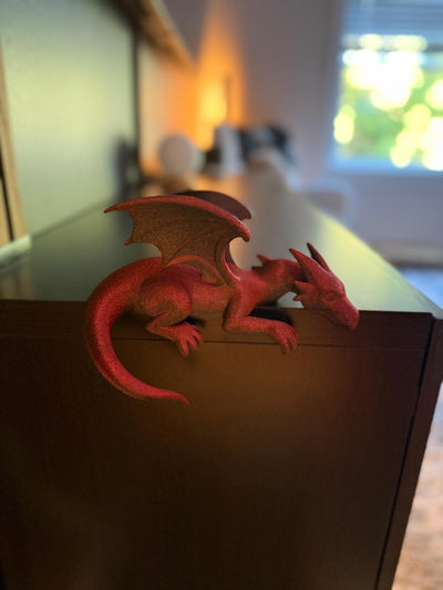 3D Printed Sleeping Bookshelf Dragon Fourth Wing Empyrean Series Inspired Book Nook Decor Bookish Gift Cute Dragon Figurine for Readers