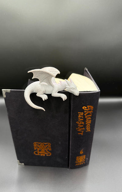 3D Printed Sleeping Bookshelf Dragon Fourth Wing Empyrean Series Inspired Book Nook Decor Bookish Gift Cute Dragon Figurine for Readers