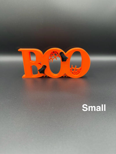 3D Printed Halloween Boo Sign: Spooky Party Table Decor, Halloween Decoration