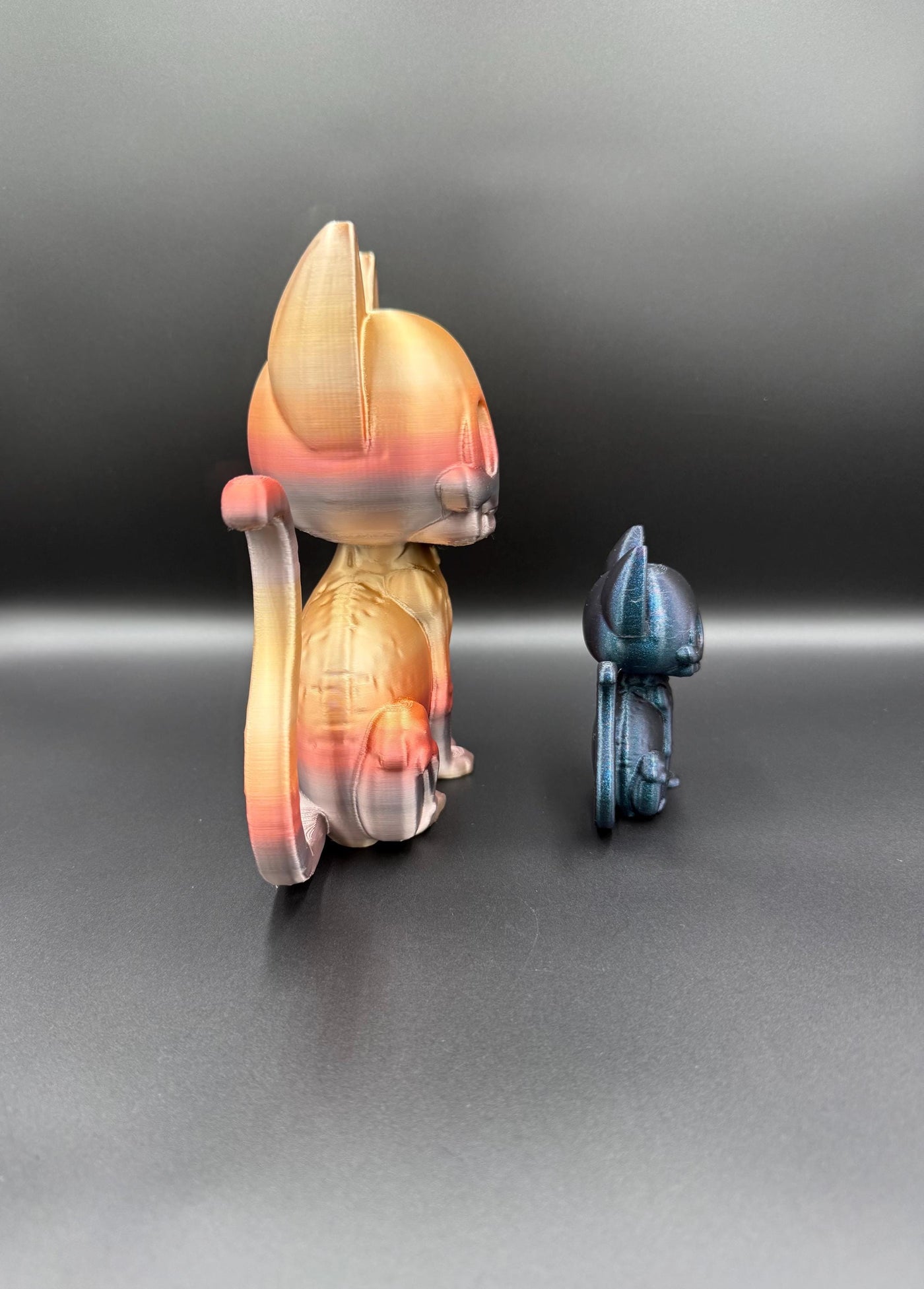 3D Printed Skelecat Figurine: Spooky Skeleton Cat Decor, Cat lovers, Bookshelf centerpiece