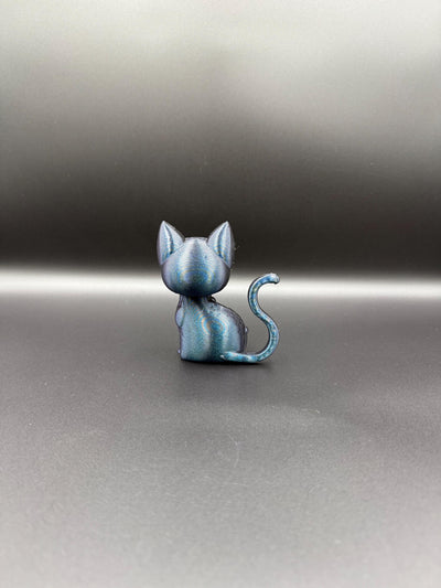 3D Printed Skelecat Figurine: Spooky Skeleton Cat Decor, Cat lovers, Bookshelf centerpiece
