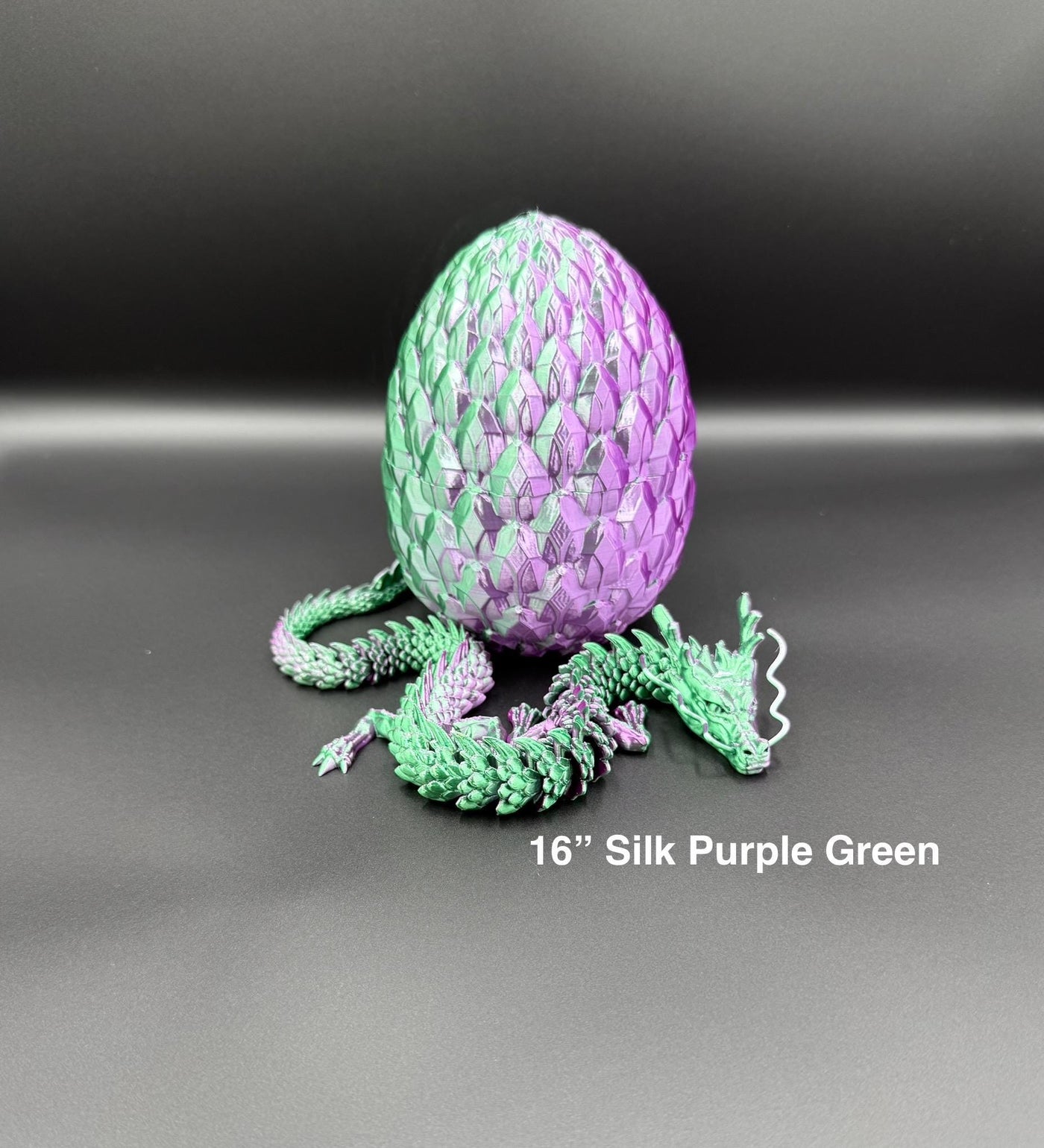 3D Printed Articulated Dragon with NEW Egg Fantasy Figurine, Fantasy Collectible Desk Toy, Toddler Room Bookshelf Decor, Birthday Gift