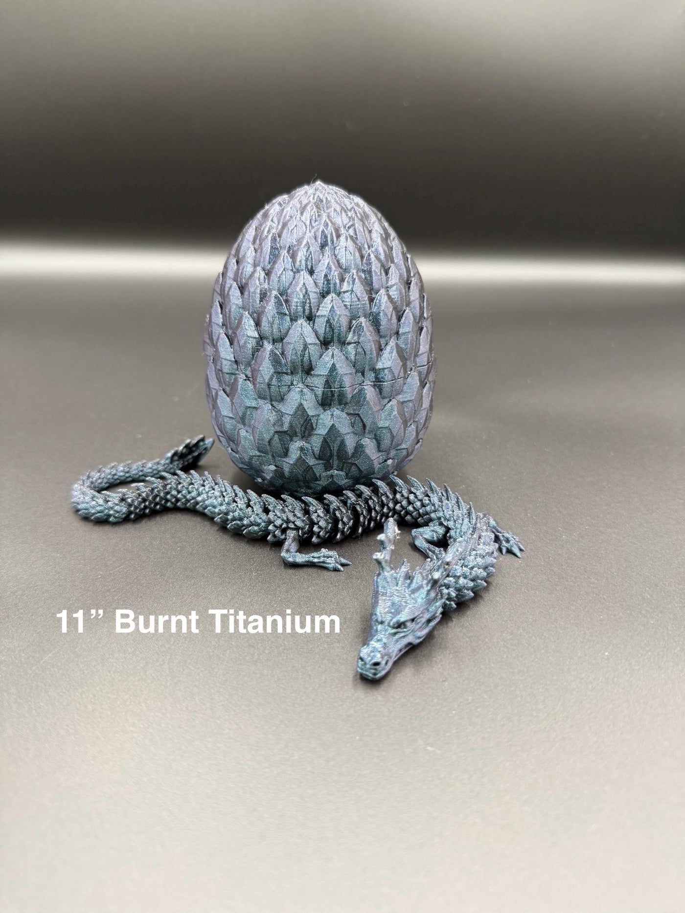 3D Printed Articulated Dragon with NEW Egg Fantasy Figurine, Fantasy Collectible Desk Toy, Toddler Room Bookshelf Decor, Birthday Gift