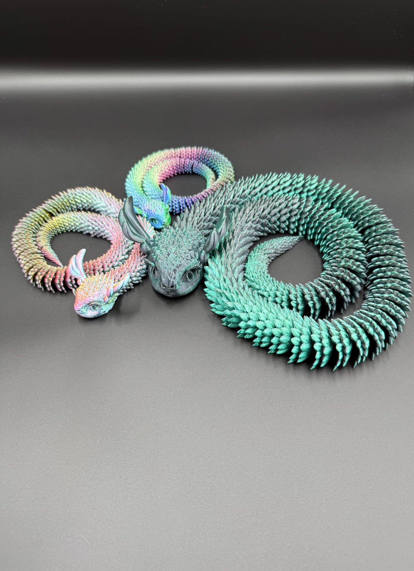 3D Printed Articulated Snake with Egg: Unique Sensory Toy, Bookshelf and Desk Decor, Birthday Gift, Toddlers Room Decor, Easter