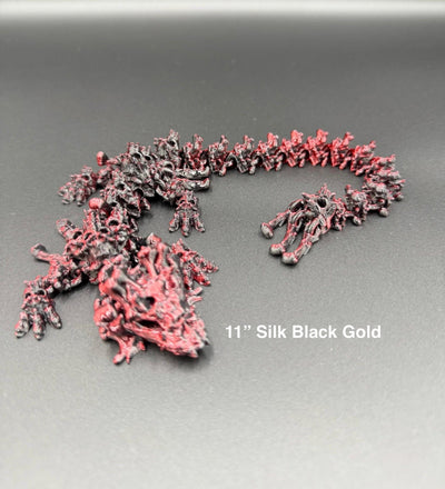 3D Printed Articulated Baby Hollow Dragon Figurine - Fantasy Toy, Collector's Decor, Desk, Sensory Toy, Birthday Gift
