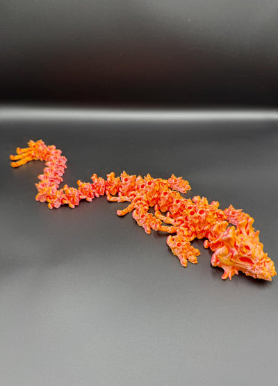 3D Printed Articulated Baby Hollow Dragon Figurine - Fantasy Toy, Collector's Decor, Desk, Sensory Toy, Birthday Gift