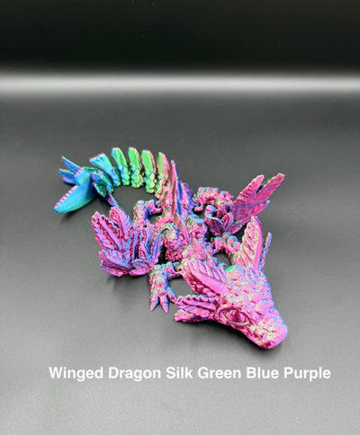 3D Printed Fantasy Axolotl Dragon: Articulated Figurine for Collectors, Kids & Home Decor, Bookshelf Decor, Toddler Room Decor Sensory Toy