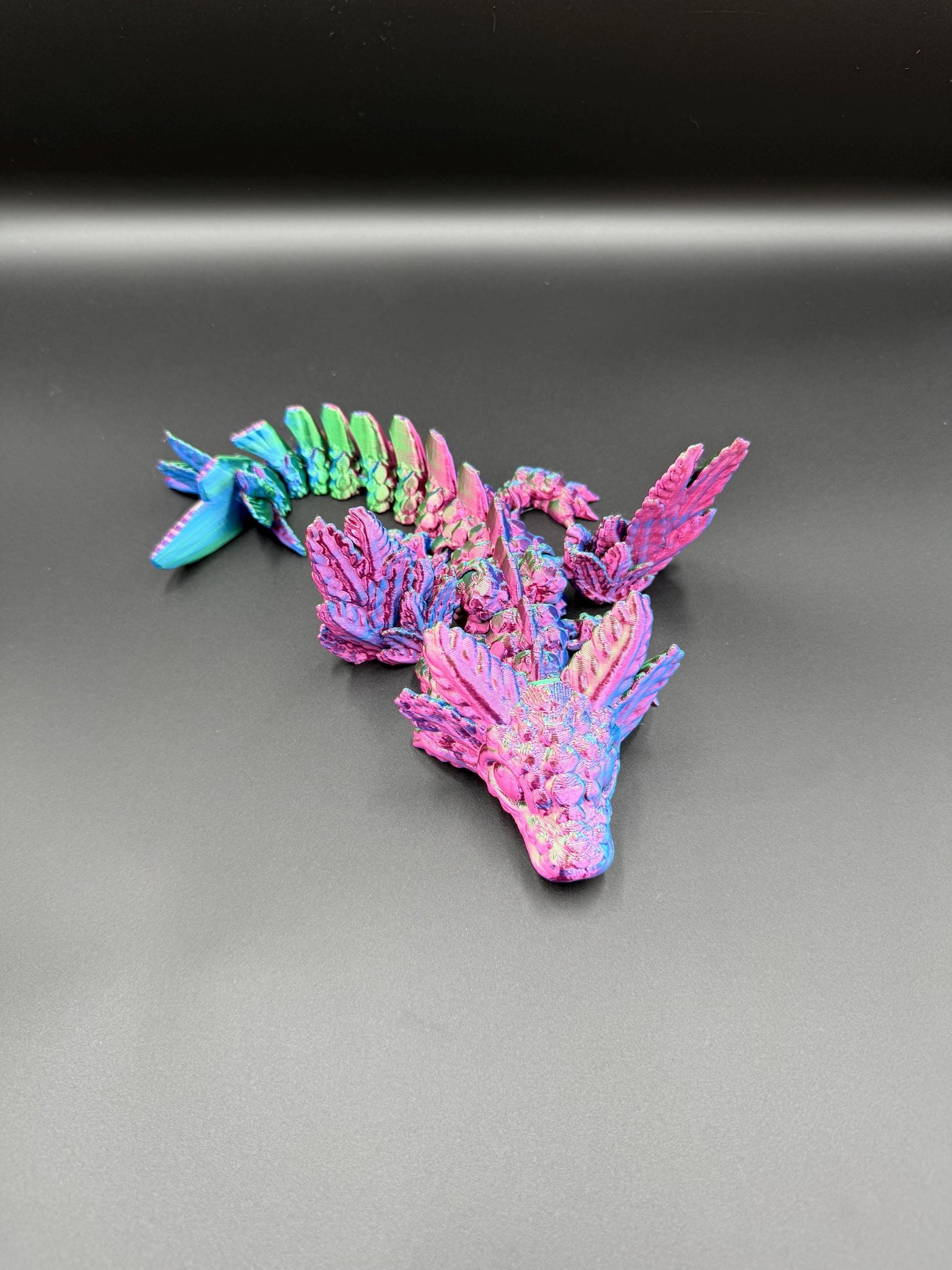 3D Printed Fantasy Axolotl Dragon: Articulated Figurine for Collectors, Kids & Home Decor, Bookshelf Decor, Toddler Room Decor Sensory Toy