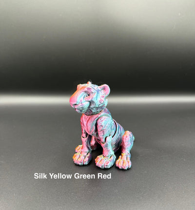 3D Printed Articulated Tiger – Poseable Fidget Toy, Fantasy Animal Figurine, Sensory Desk Toy, Bookshelf Decor & Unique Birthday Gift