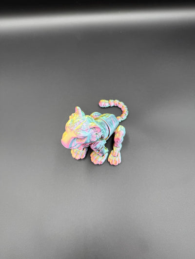 3D Printed Articulated Tiger – Poseable Fidget Toy, Fantasy Animal Figurine, Sensory Desk Toy, Bookshelf Decor & Unique Birthday Gift