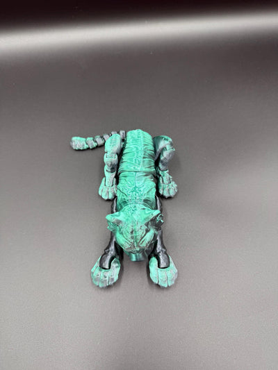3D Printed Articulated Tiger – Poseable Fidget Toy, Fantasy Animal Figurine, Sensory Desk Toy, Bookshelf Decor & Unique Birthday Gift