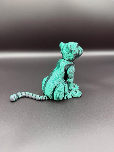 3D Printed Articulated Tiger – Poseable Fidget Toy, Fantasy Animal Figurine, Sensory Desk Toy, Bookshelf Decor & Unique Birthday Gift