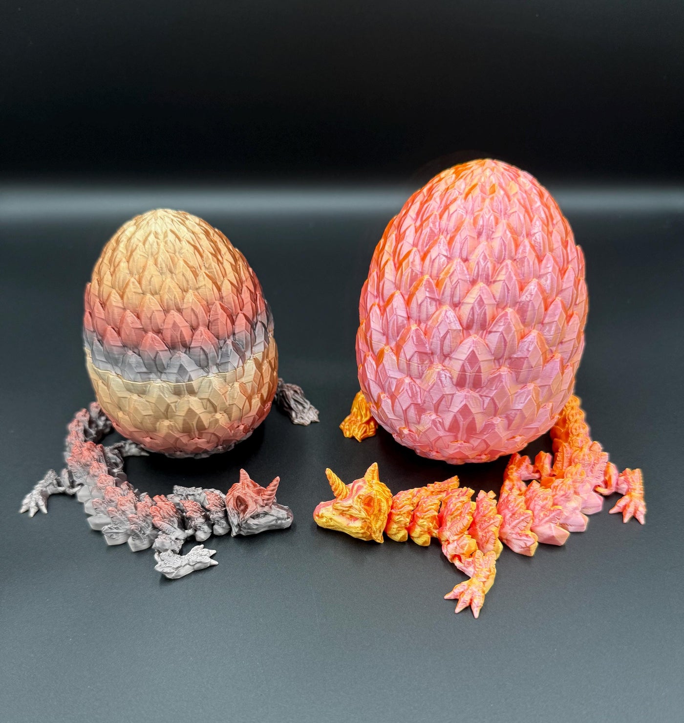 3D Printed Articulated Alicorn Unicorn Dragon with Egg Fantasy Collectible Desk Toy, Toddler Room & Bookshelf Decor, Birthday Gift,