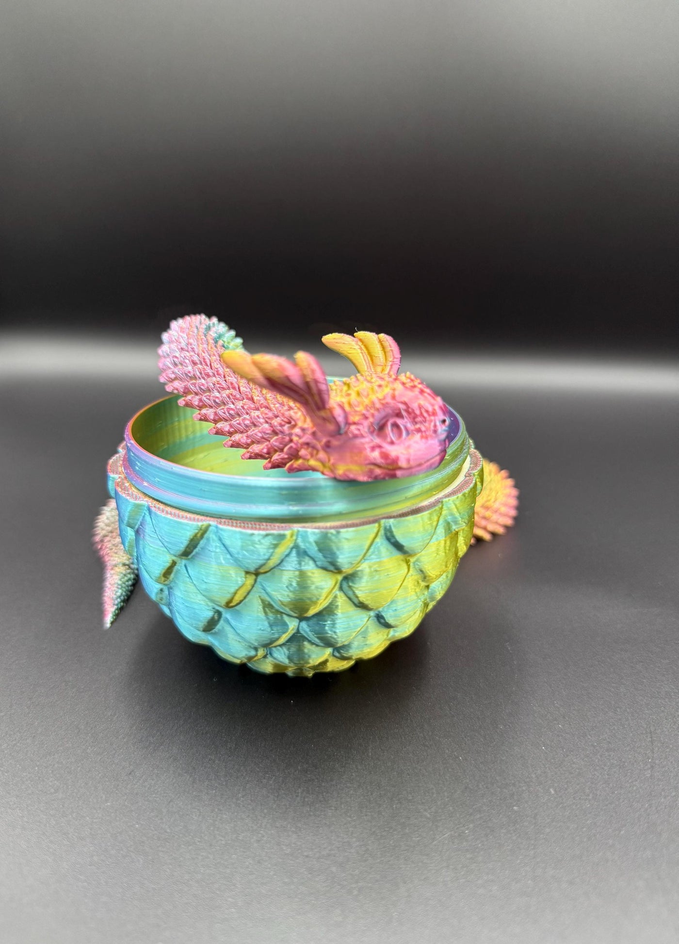 3D Printed Articulated Snake with Egg: Unique Sensory Toy, Bookshelf and Desk Decor, Birthday Gift, Toddlers Room Decor, Easter