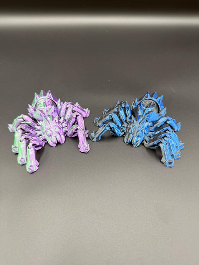3D Printed Articulated Spider Fidget – Flexible Poseable Spider Toy, Creepy Crawly Figurine, Halloween Desk Décor & Stress Relief Gift