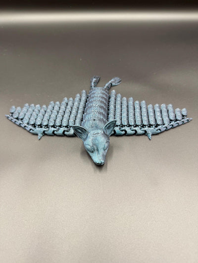 3D Printed Articulated Flexi Bat – Poseable Fidget Toy Flexible Bat Figurine Spooky Halloween Decoration Gothic Home Décor Creepy Cute Gift