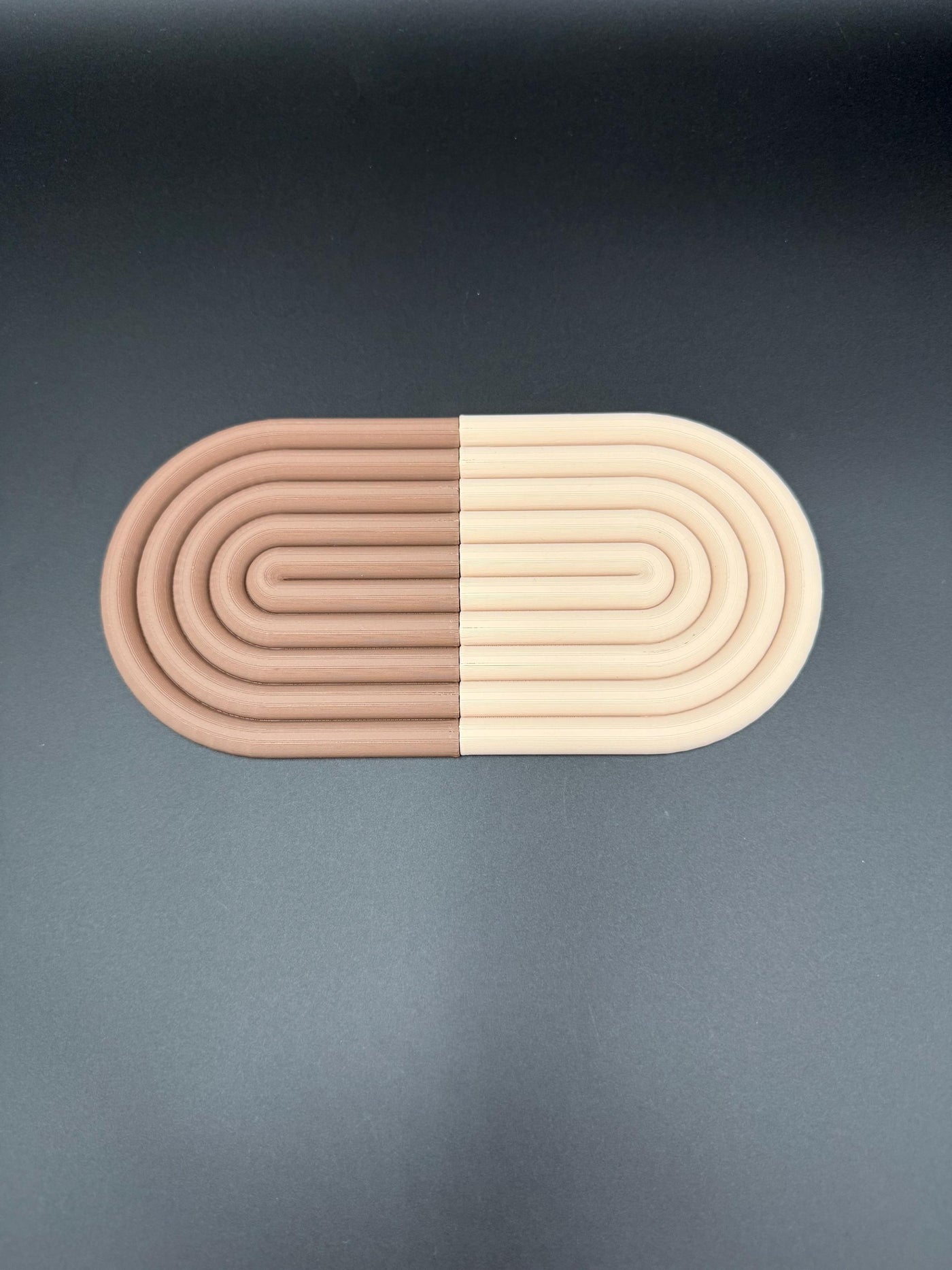 Modern 3D Printed Semicircle Coasters: Minimalist Home Decor