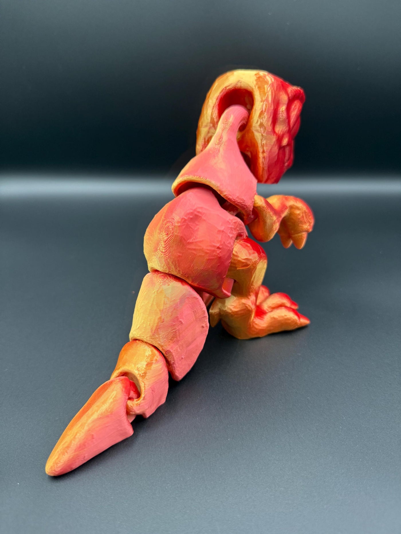 3D Printed Articulated T-Rex: Miniature Dinosaur Toy for Collectors, Kids & Home Decor, Toddler Romm Decor, Bookshelf Decor Sensory Toy Gift