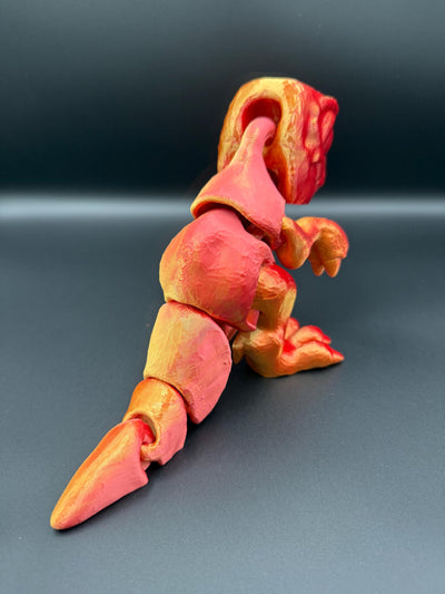 3D Printed Articulated T-Rex: Miniature Dinosaur Toy for Collectors, Kids & Home Decor, Toddler Romm Decor, Bookshelf Decor Sensory Toy Gift